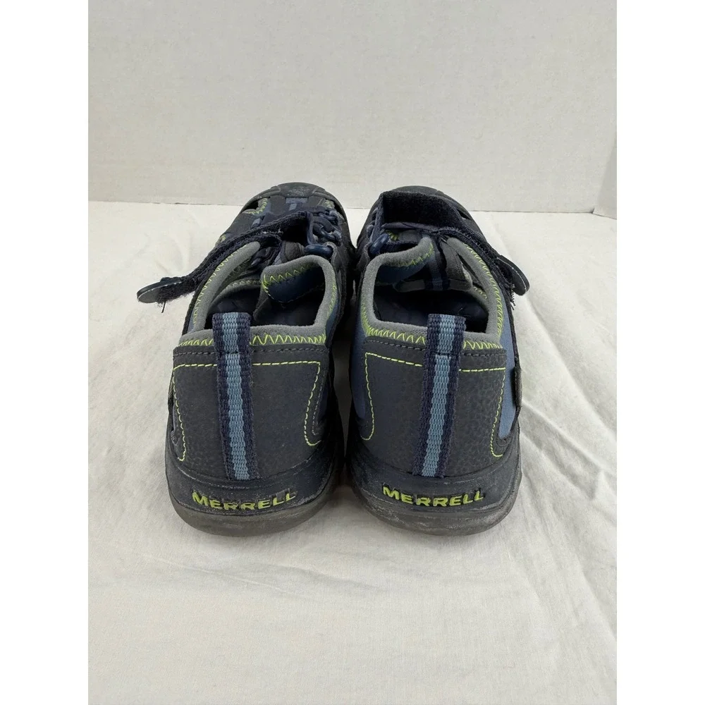 Merrell Hydro Navy Blue Lime Green Water Sandals MY53375‎ Mens 6 Womens 7.5